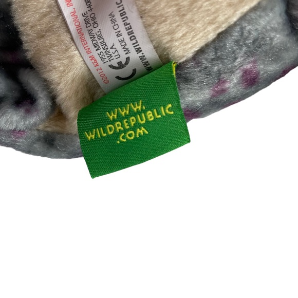 Wild Republic Triceratops Large Sized Beanie Plush Stuffed Dinosaur Purple Gray - Picture 13 of 13